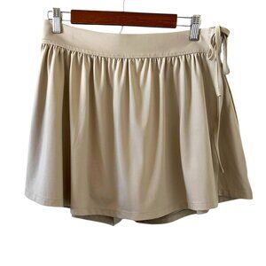 Madewell MWL NEW Flex Wrap Skort In Wet Sand Size XL